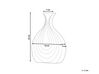 Vase sort stentøj 25 cm THAPSUS_734340