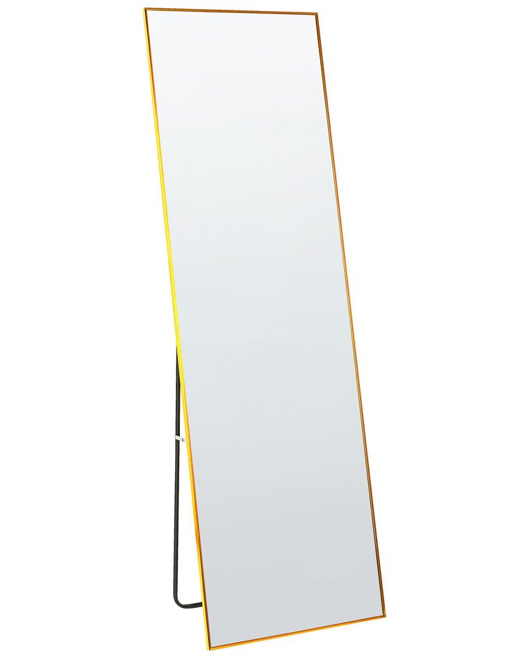 Stehspiegel Metall gold rechteckig 50 x 156 cm BEAUVAIS_844289