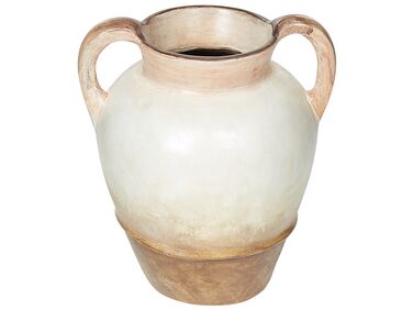 Dekorativ vase terracotta beige 36 cm BANTING