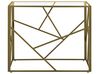Glass Top Console Table Gold ORLAND_744303