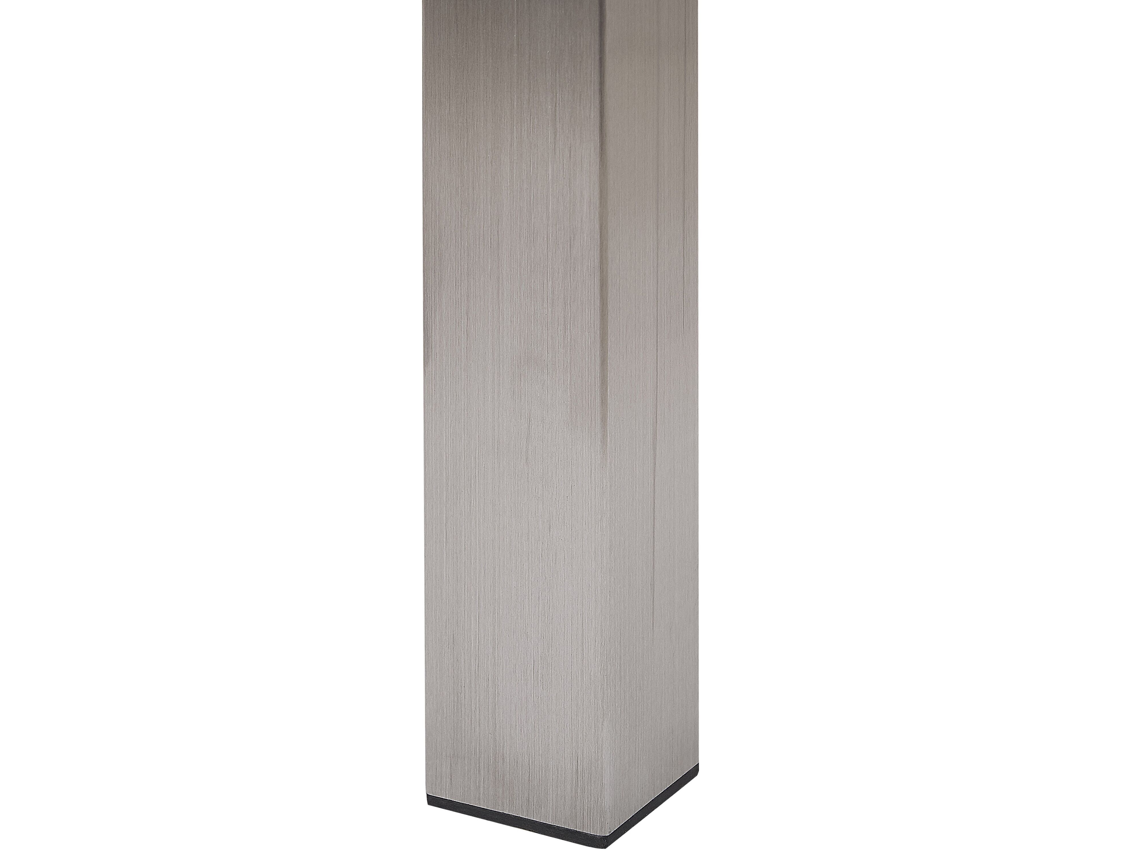 Gartenmöbel Set Eukalyptusholz 220 cm 8-Sitzer Textilbespannung grau