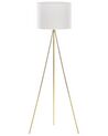 Tripod Floor Lamp White with Gold VISTULA_876911