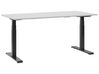 Electric Adjustable Standing Desk 160 x 72 cm Grey and Black DESTIN II_787774