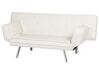 Faux Leather Sofa Bed White BRISTOL_742966