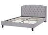 Fabric EU King Size Bed Grey BORDEAUX_694850