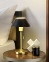 Lampada da tavolo metallo nero e oro 37 cm CAPARO_851341