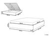 Čalúnená sivá posteľ s úložným priestorom 140 x 200 cm DINAN_780285