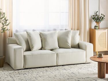 3-seters sofa fløyel off-white VISKAN