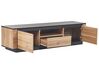 TV Stand Light Wood and Black BILLINGS_832687