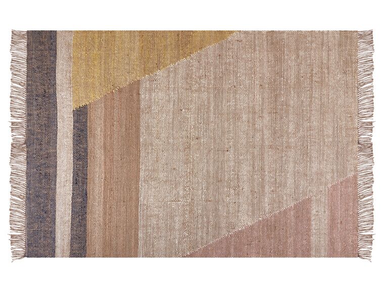Jutový koberec 140 x 200 cm hnedý SAMLAR_852641