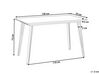 Mesa de comedor blanco/plateado 120 x 70 cm GREYTON_821703