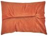 Obojstranná posteľ pre psa 50 x 35 cm oranžová/béžová IZMIR_826615