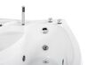 Whirlpool-Badewanne weiß Eckmodell mit LED 150 x 100 cm links NEIVA_796377