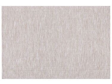 Teppich Baumwolle beige 160 x 230 cm Kurzflor DERINCE