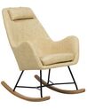 Fabric Rocking Chair Yellow ARRIE_745342
