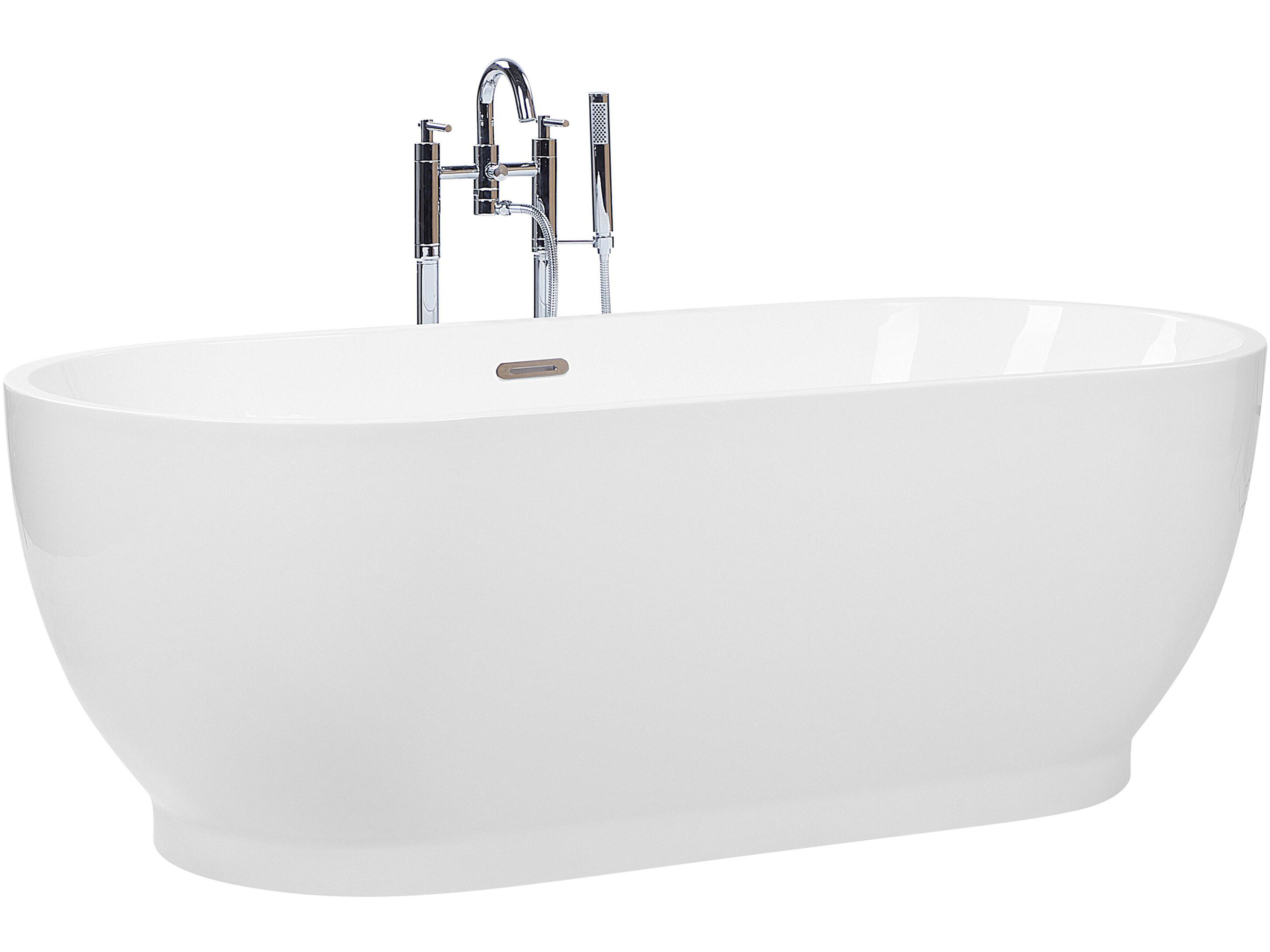Fehér szabadon álló fürdőkád 170 x 78 cm LEVERA_765335