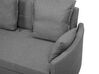 Fabric Sofa Bed Grey HOVIN_746302
