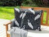 2 poduszki ogrodowe z motywem ptaków 45 x 45 cm czarne PIANAZZO_881509