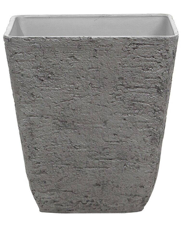 Vaso Rotterdam Quadrato 30x30x26.5cm Grigio Chiaro - ECOPOTS In Plastica Riciclata Per Esterno E Interno
