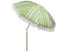 Parasol de jardin ⌀ 150 cm vert et blanc MONDELLO_848588