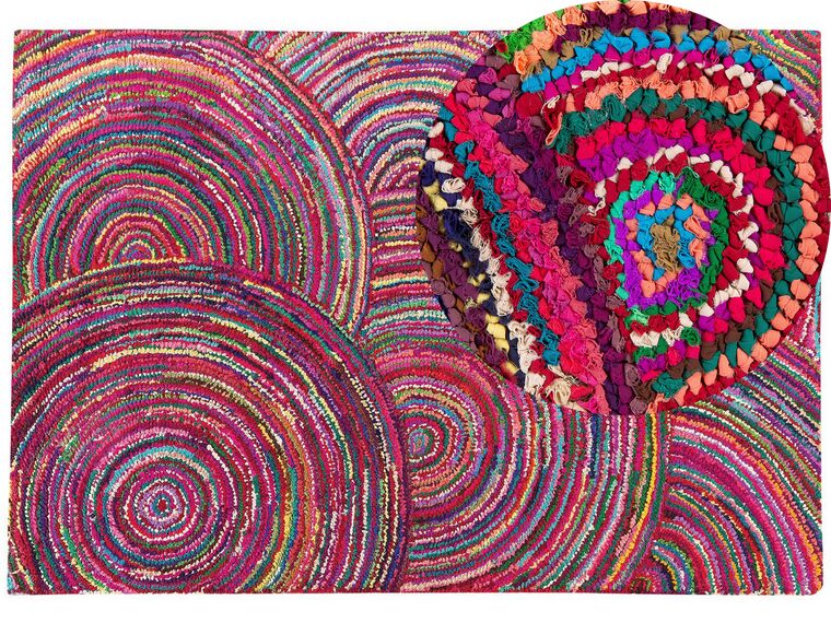 Pestrobarevný koberec s kruhy 160x230 cm KOZAN_543545