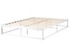 Metal EU Double Size Bed White VIRY_902588