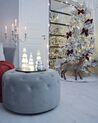 Zasnežený umelý vianočný stromček 180 cm biely TOMICHI_791448