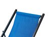 Skladacia plážová stolička modrá/čierna LOCRI II_857187
