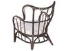 Gartenmöbel Set Rattan dunkelbraun Sofa 4-Sitzer Auflagen beige BRINDISI_821615
