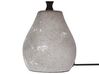 Tischlampe 2er Set Keramik grau / naturfarben 31 cm Kegelform ARWADITO_897965
