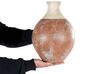Terracotta Decorative Vase 37 cm White and Brown BURSA_850846