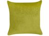 Set di 2 cuscini velluto verde chiaro e dorato 45 x 45 cm YUZURI_857833