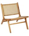 Krzesło drewniane z plecionką rattanową jasne drewno MIDDLETOWN_848263