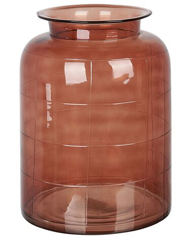 Vaso de vidro castanho dourado 35 cm VINDALOO