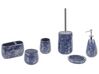 Badkamerset set van 6 keramiek blauw ANTUCO_788701