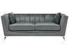 Sofa Set Samtstoff grau 5-Sitzer GAULA_720617