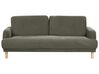 Conjunto de sofás com 4 lugares em bombazine verde escura TUVE_912086