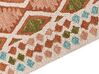 Teppich Wolle mehrfarbig 160 x 230 cm geometrisches Muster Kurzflor ERMENEK_836606