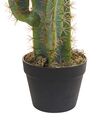 Planta artificial em vaso verde e preto 78 cm CACTUS_822892