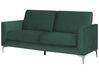 Sofa 3-osobowa welurowa zielona FENES_730355
