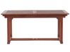 Záhradný rozkladací stôl z akáciového dreva 160/220 x 90 cm tmavé drevo TOSCANA_768123