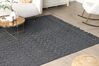 Teppich Wolle schwarz 200 x 300 cm Kurzflor ALUCRA_856227