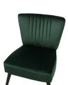 Fotel welurowy zielony VAASA_719857