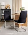 Set of 2 Velvet Dining Chairs Black ALTOONA_905239