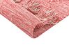 Teppich Baumwolle rot 140 x 200 cm mit Quasten NIGDE_839478