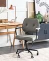 Faux Leather Desk Chair Green PAWNEE_851787