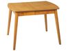 Table à manger extensible 100/130 x 80 cm bois clair TOMS_826948
