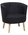 Fabric Tub Chair Black ODENZEN_710482