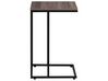 U-Shaped Side Table Taupe Wood with Black TROY_683842