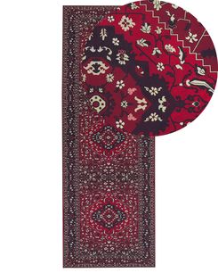 Matto kangas punainen 70 x 200 cm VADKADAM Matto kangas punainen 70 x 200 cm VADKADAM